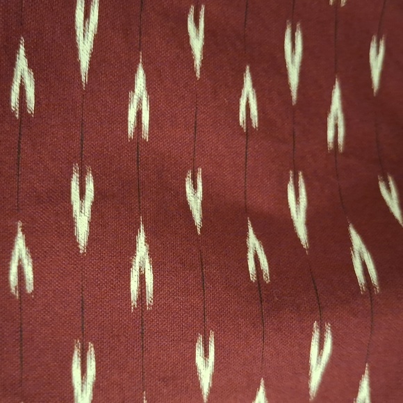 American Eagle Burgundy & Tan Southwestern Style Classic Fit Shirt (Size M) - Picture 4 of 9